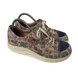 Finn Comfort Ikebukuro Shoes Womens Size 8 US Lace Up Multi Atoll Verano Nubuck
